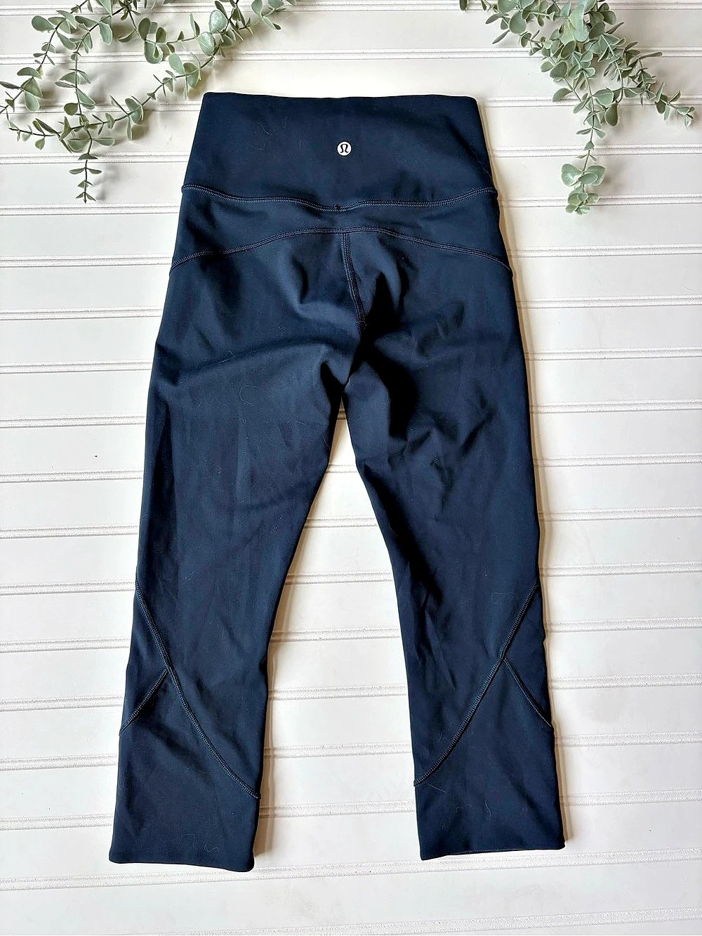 lululemon Wunder Train High-Rise Crop 23" Leggings Blue Size 4